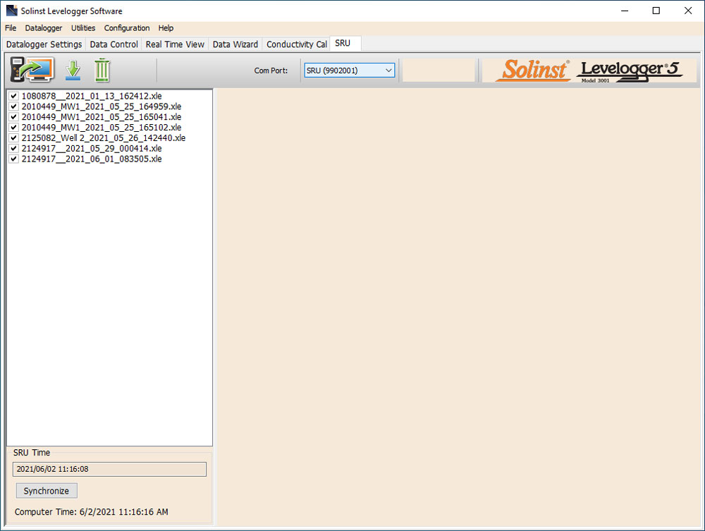 4001-transferimento-dati Software Solinst SRU PC